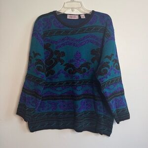 Vintage Amanda Smith Patterned Sweater (2X)